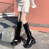 Women's Striped Leg Warmers Lolita Long Socks Knitted Leggings Japanese Sweets Winter Socks Kawaii Arm Ankle Warmers Y2k 1pair