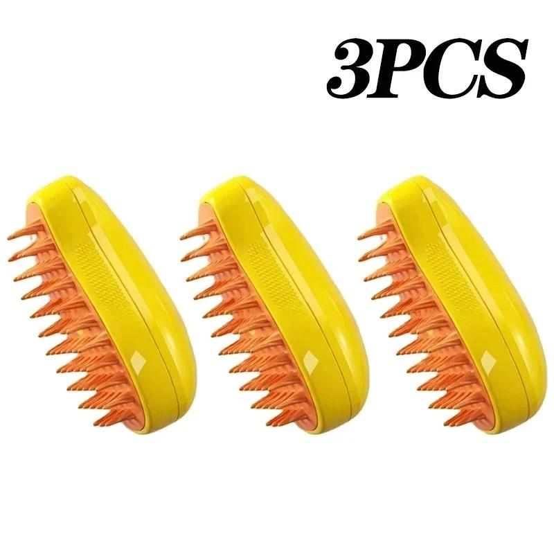 New Cat Dog Grooming Comb Electric Spray Water Spray Kitten Pet Comb Soft Silicone Depilation Cats Bath Brush Grooming Supplies