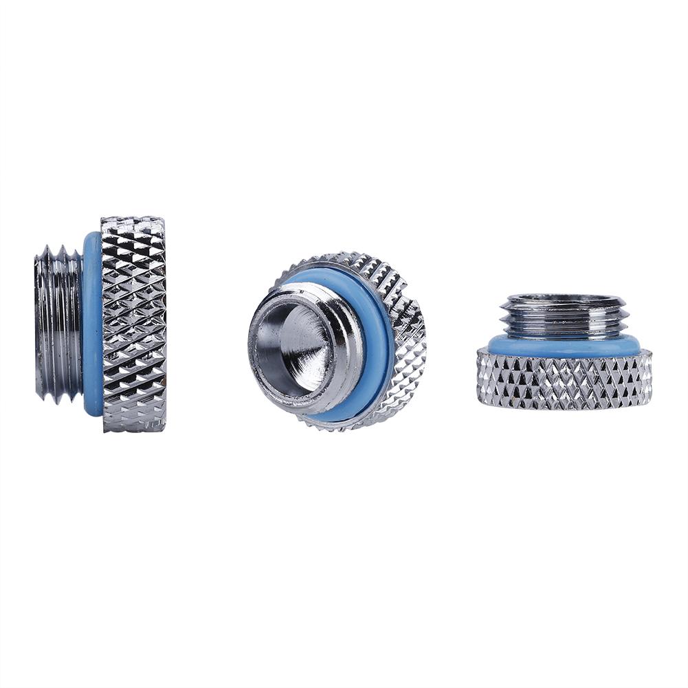 3 Stück G1 4 2 Wort Computer Gewinde Wasserkühlung Gerade Stoppstopfen Anschlüsse Tankverschluss