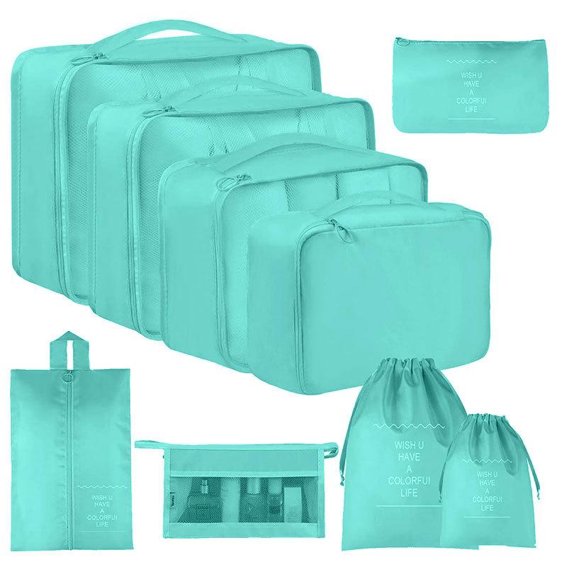 Seven-Piece Travel Storage Set: Wash Bag, Clothes, Underwear Organizer & Folding Sub-Pack