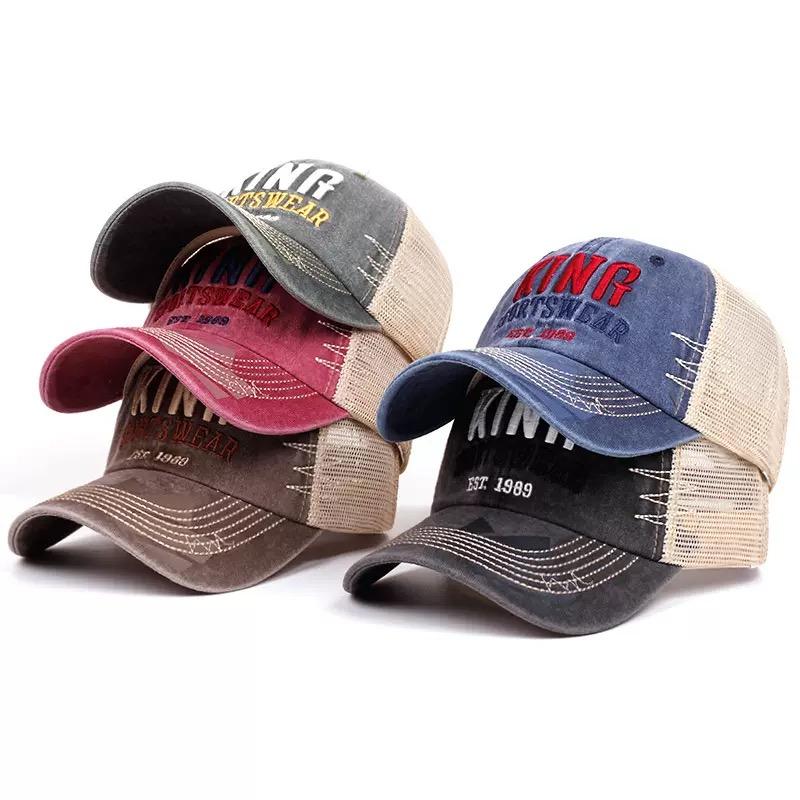 New Style Unisex Classic Outdoor Baseball Cap Letter KING Print Trucker Hat Fashionable Summer Accessory For Men And Women