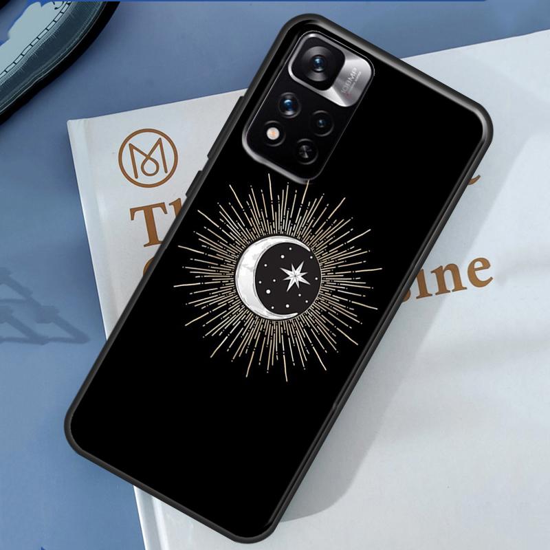 Sun Moon Case For Xiaomi Redmi Note 13 12 11 9 10 14 Pro 9S 10S 11S 12S Redmi 14C 10C 12C 13C Cover