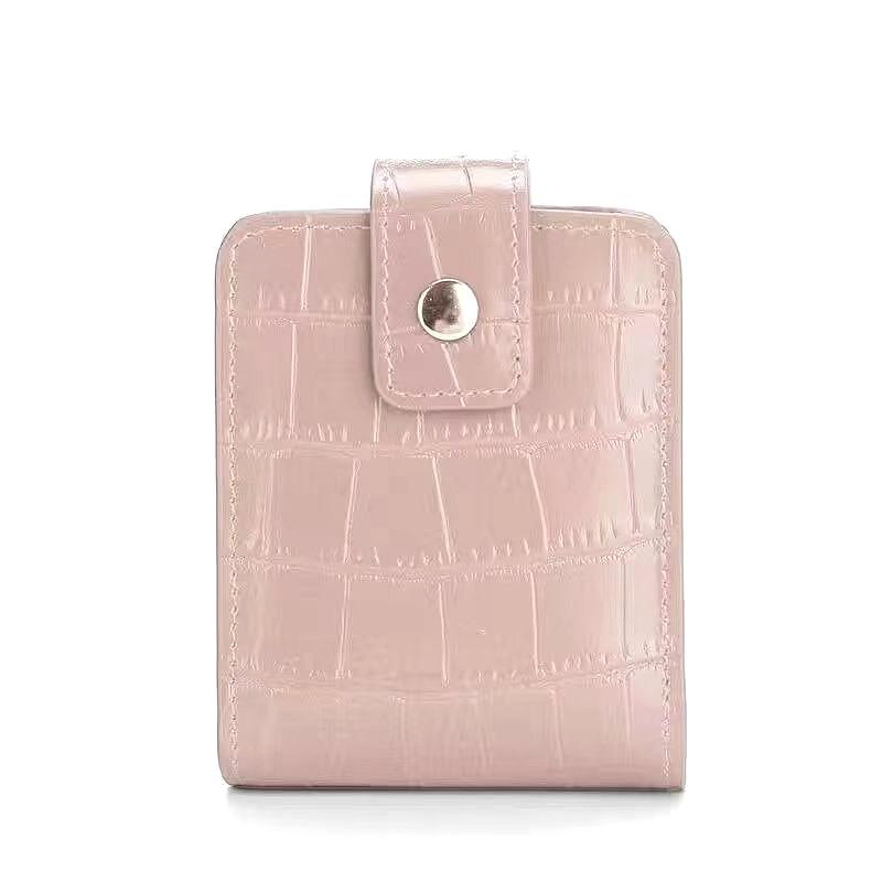 Custodia Portatile da Viaggio per Rossetto da Donna con Fantasia Coccodrillo Porta Balsamo Labbra Borsa per Trucco con Specchio Organizer per Cosmetici