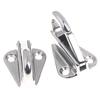 2Pcs 316 Stainless Steel Marine Spring Snap Fending Hook Marine Boat Spring Snap Attach Rope Fender Boat Hardware