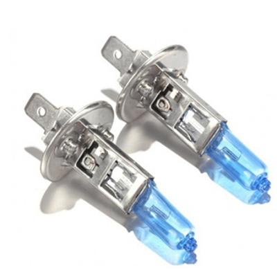 2 pezzi 12V H1 6000K Faro alogeno allo xeno per auto veicolo Super Bright White