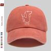 pc Minimalist Line Dachshund Pattern Printed Baseball Cap Suitable for Spring Summer And Autumn Wear Sun Hat Washable Strap A