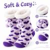 Adults' Winter Thick -Lined - Knit Socks for Christmas Sleep and Floor Wear