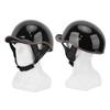 Motorrad Halbhelm mit Sonnenblende ABS Hygroskopisch Stromlinienförmig Outdoor Halbgesichtshelm für Männer
