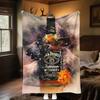 Jack Daniel's Sparkle Pluszowy Koc Miękki Wygodny Koc na Wszystkie Pory Roku Koc na Sofę Biuro Drzemki Koc Podróżny Zewnętrzny Idealny Prezent
