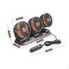 Triple Head Car Fan Wide Angle Air Supply USB Powered 360° Rotatable for Truck Drivers