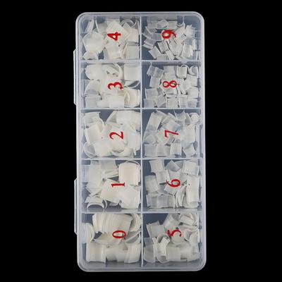 500Pcs/Box Short Square Nail Tips French Acrylic Manicure False Nails