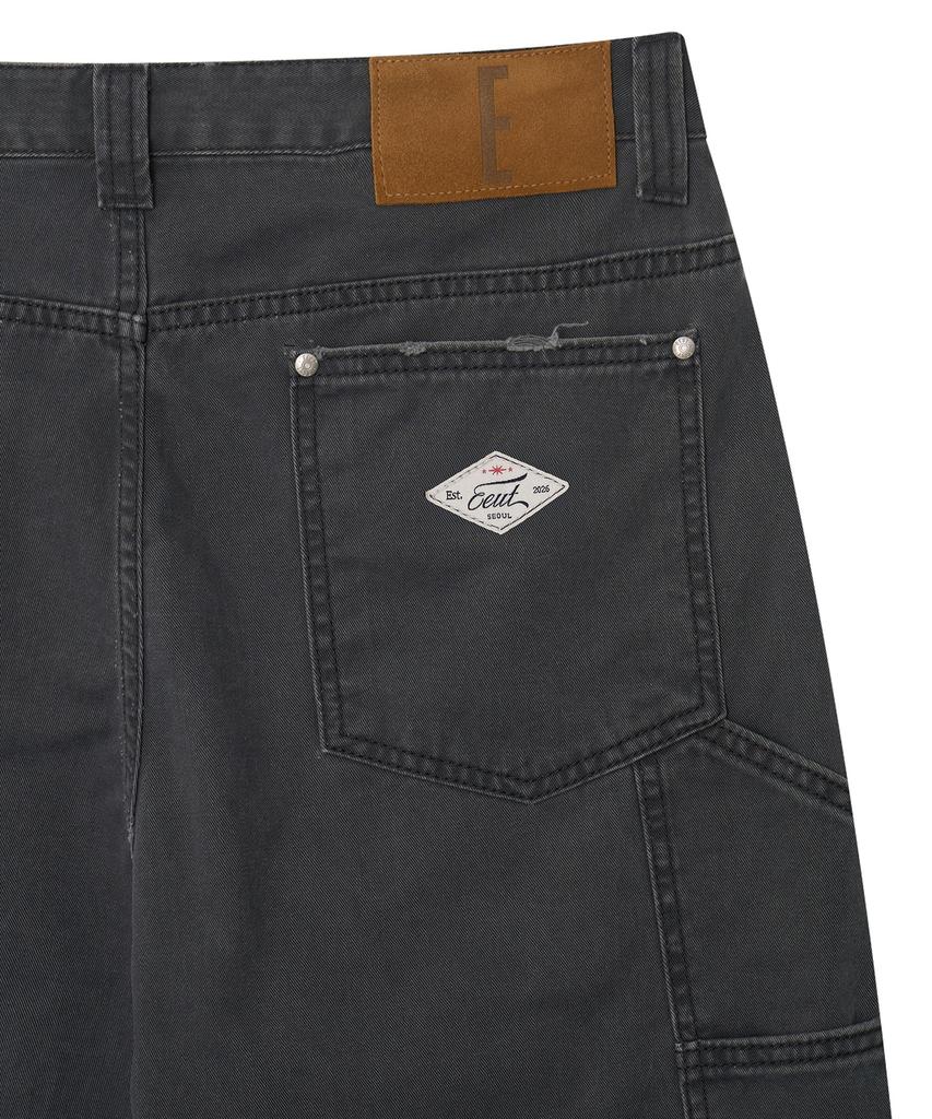 Iuteu Color Carpenter Pants / Charcoal