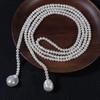 French Classics Irregular Large Pearls Necklace Women Long Sweater Chain Natural Freshwater Pearls