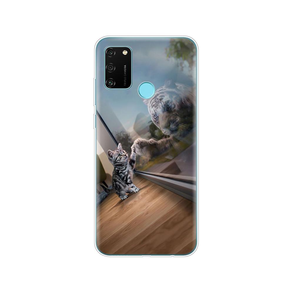 Hülle für HONOR 9A Hülle 6,3 Zoll; Weiche TPU-Silikon-Handyhülle für Huawei Honor 9A 9 A MOA-LX9N Rückseitenschutz Coque Funda Hülle