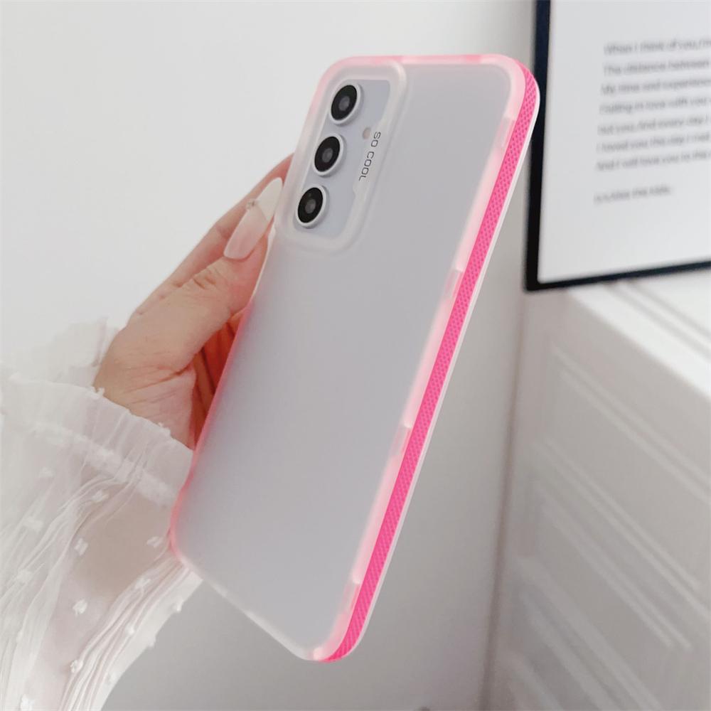 Matte Clear Soft Case for Samsung Galaxy S24 Ultra S24 Plus S23 S21 FE A15 A55 A35 5G A34 A25 A23 A13 A14 Shockproof TPU Cover