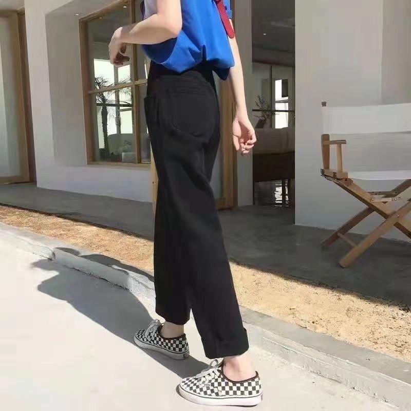 

Женские ретро джинсы с высокой посадкой, абрикосового цвета, с широкими штанинами, свободным кроем и длиной до пола S