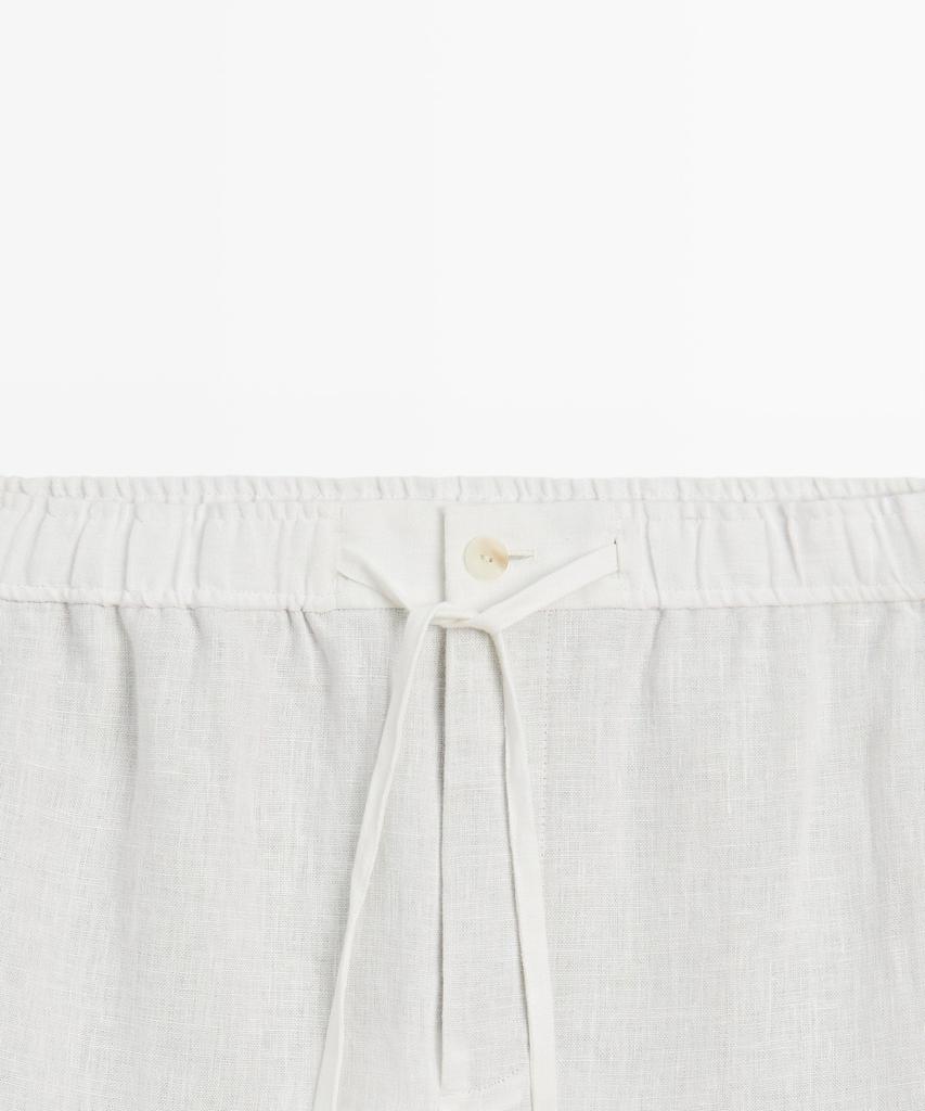 Masimodutti 100% Linen Jogger Fit Pants