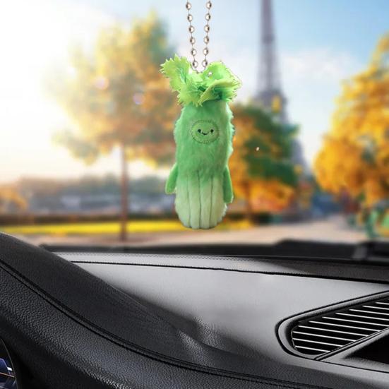 Doll Pendant Keychain Backpack Accessory Vegetable Design Plush Toy PP Cotton Filled Stress Relief Doll Car Bag Hanging Decor
