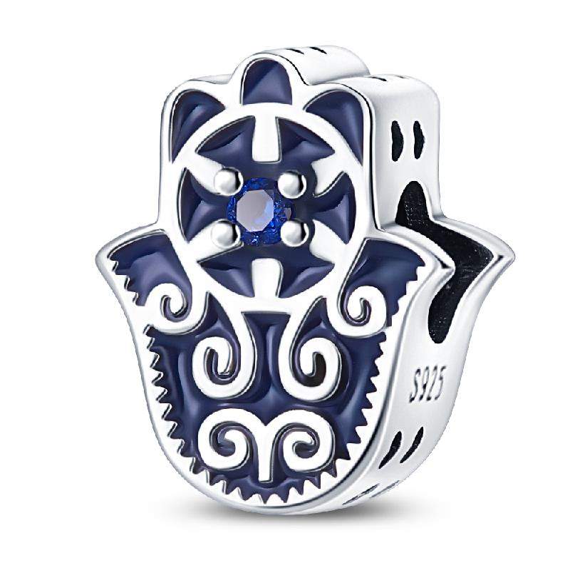 Copper Demon Eye Angel Cross Religious Charm Beads Suitable For Pan Original Bracelet Exquisite Diy Party