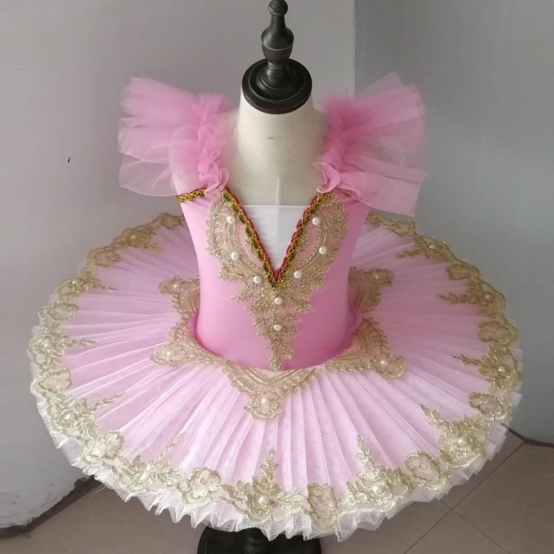 Tutu Ballet Led Light Swan Lake Ballerina Pancake Girl Ballet Dress Kids Dance Costumes