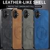 For Samsung A06 4G 5G Fashion Lightning Leather Silicone Case For Samsung Galaxy A06 Magnetic Wireless Charge Shockproof Cover