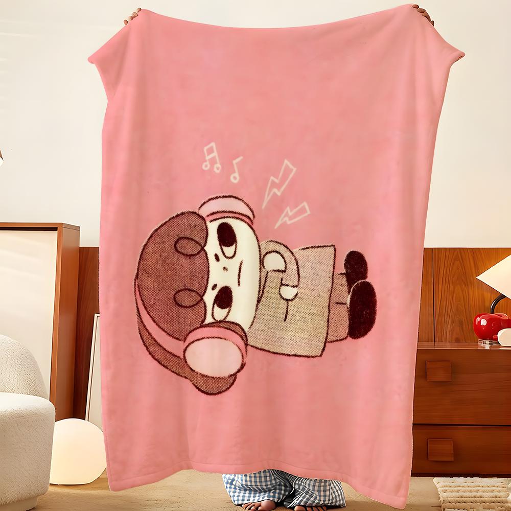 Artist L-Lovesoup Throw Flannel Throw Blanket, Lightweight Cozy, Durable Washable Cute Cool