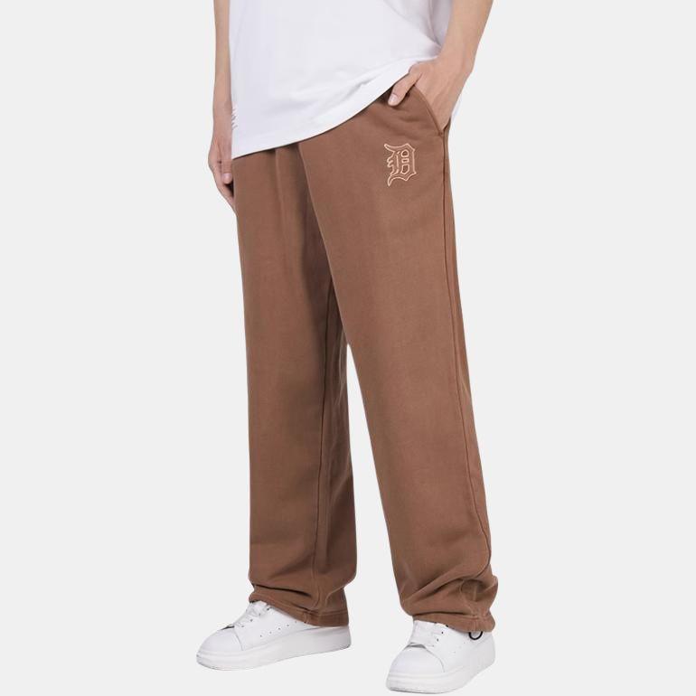 New Era FW24 MLB Return To Skate 1900 Series Detroit Tigers Loose Wash Logo Embroidered Elastic Waist Knitted Sweatpants Unisex pants Brown 14385162