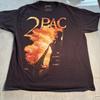 2Pac Me Against The World Graphic T-Shirt Mens 1X Black Cotton Short Sleeve Tee Unisex T-Shirt