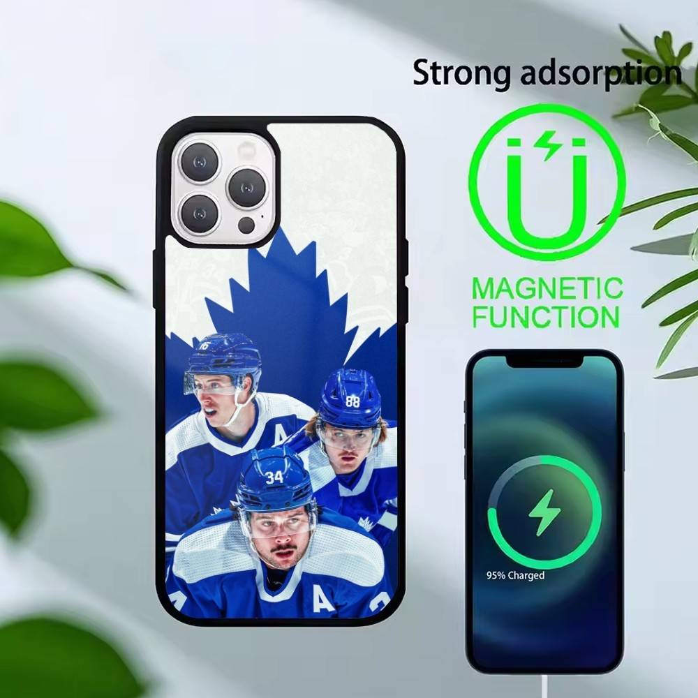Custodia per Telefono Hockey Quinn Hughes Per iPhone 17,16,15,14,13,Pro,Max,Plus,Magnetica Per Ricarica Wireless Magsafe