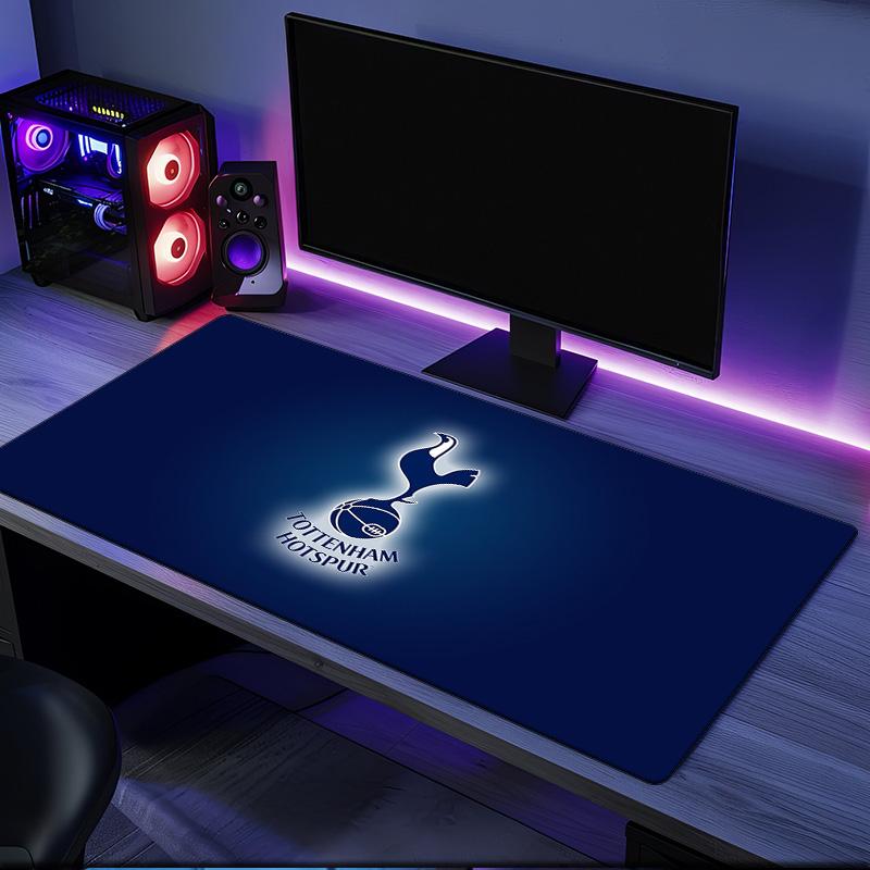 Tottenham Hotspur Crest mouse pad, rubber base, esports desk mat, mouse pad for gamers and office use, gaming desk , easy to clean mat