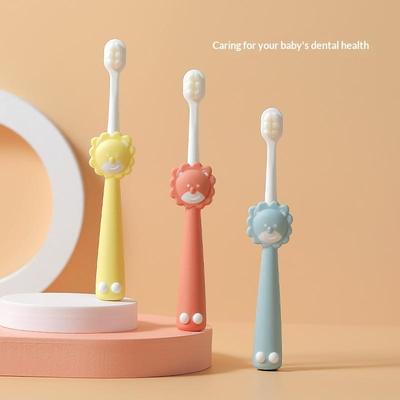 Baby Teeth Three-Sided Toothbrush Cat Claw Soft Hair 2-13 Years Old Mouth Cleaning Baby