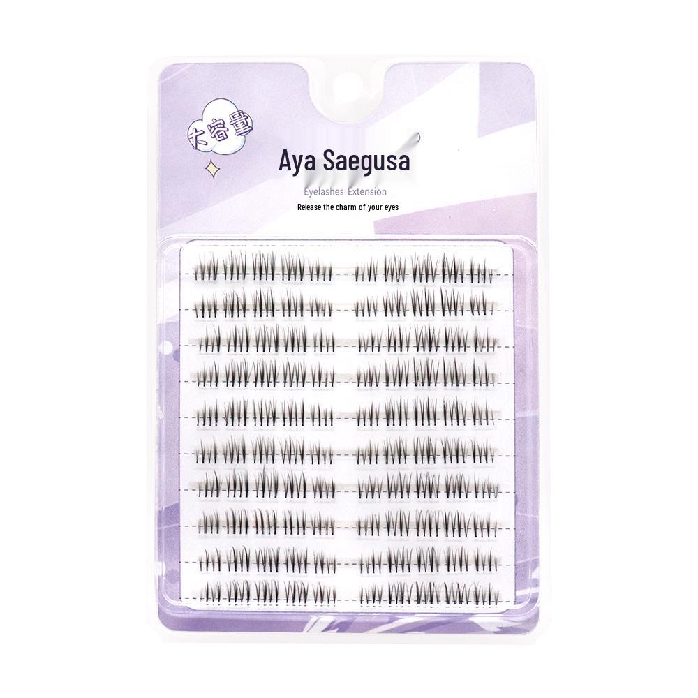 6mm Natural-Look False Eyelashes with Transparent Stem – 10 Rows for Beginners