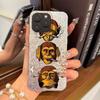 Acrylic Back TPU Bumper for iphone 13 17 Pro XS Max 16 Plus XR 11 12 18 Pro Max 14 15 Air Monkey Smoking hone Case Shockproof Cover