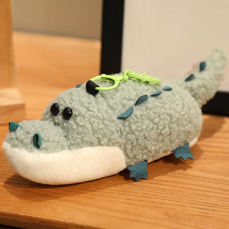 Cartoon Cute Otter Crocodile Bee Spitting Bubbles and Pinching Plush Toy Pendant Doll Bag Hanging Keychain