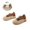 National style little white shoes 2025 spring and summer new retro color matching platform single shoes women's one-pedal comfortable commuting women