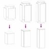Plant Stand Set 3 Pcs White Steel