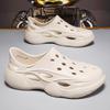Hole Shoes Men's 2025 Summer New Soft-soled Non-slip Hollow Breathable Beach Men's Shoes Men's Wading Cold Slippers