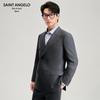 Men's Formal Double-breasted 100% Wool Suit Jacket