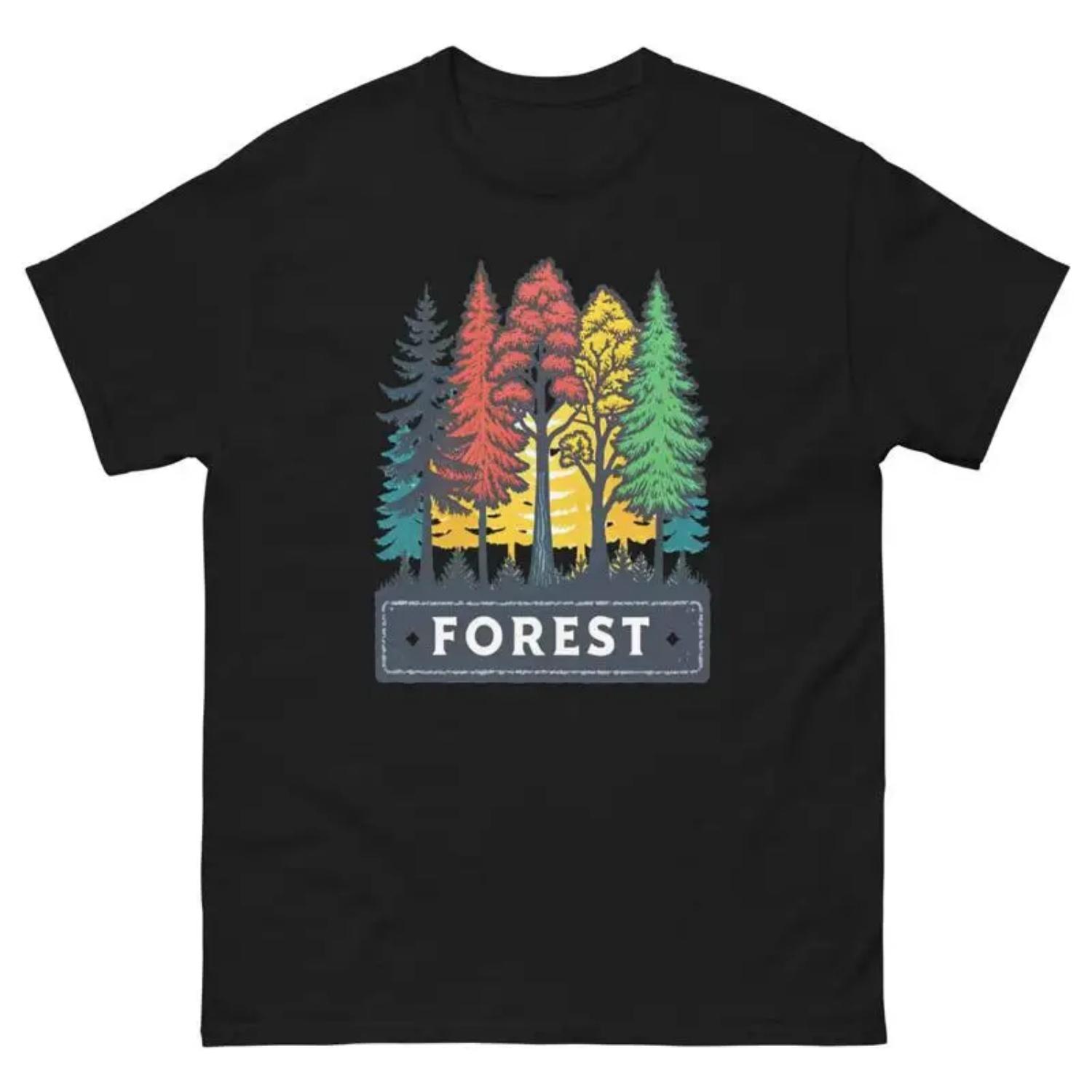 Forest Geographical Landscape Location Scenery T Shirt S