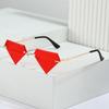 Frameless sunglasses, European and American personalized street show diamond glasses, hip-hop sunglasses