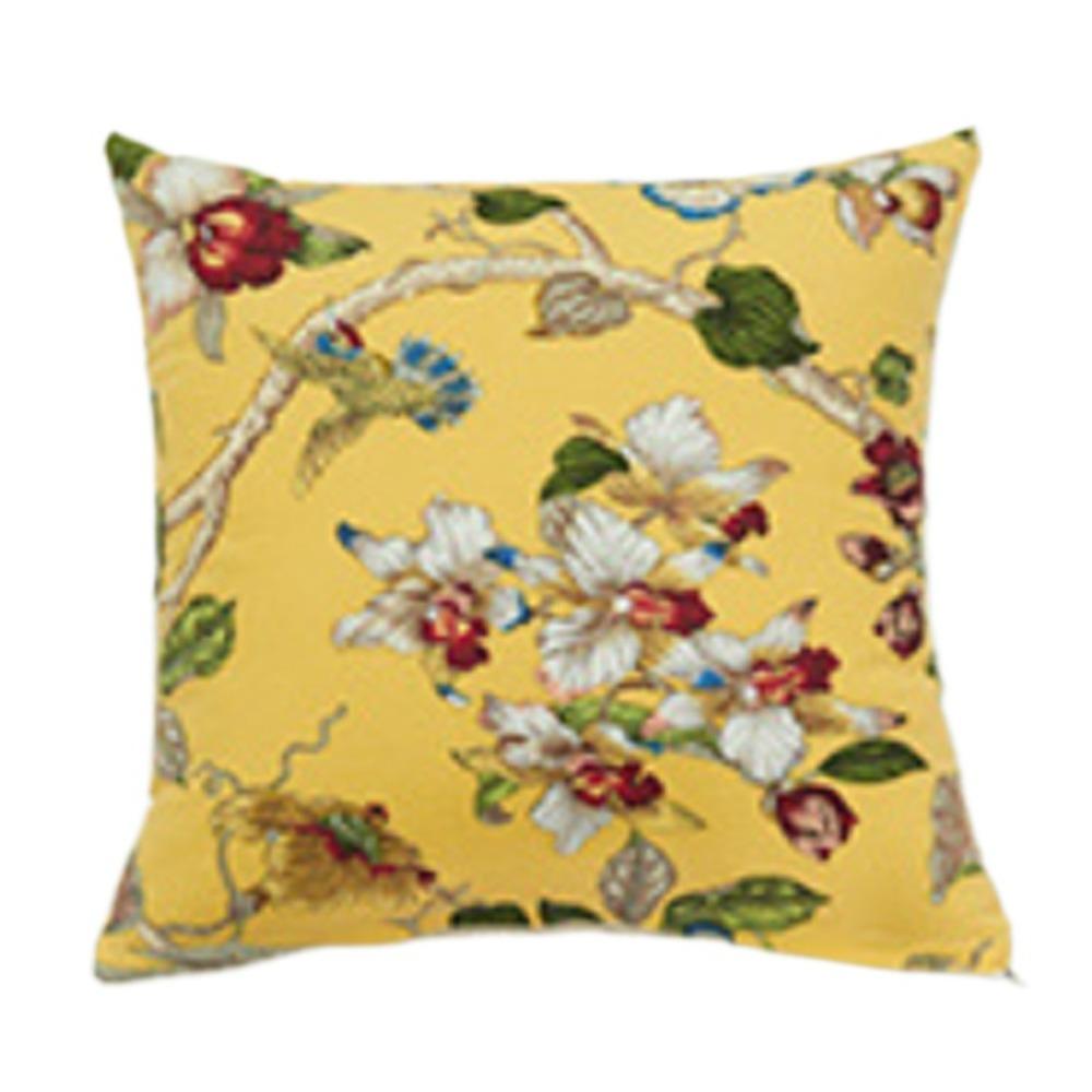 Removable INS Style Flower Printing Pillowcase Classic Bird Throw Pillowcover 45CM Cotton Cushion Cover Sofa/Bed