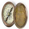 5.08 Cm  Compass Replica Brass Pocket Transit Compass - Robert Frost Poem