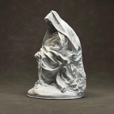 Gypsum Resin Ornament Prayer Person Catholicism Simulated Human Figure Sculpture Decorative Figurines Home Decoration