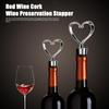 Tappi per bottiglie a forma di cuore e palla in sughero per vino rosso Conservatore per champagne per amanti del vino Accessori per vino Regali per Natale Compleanni