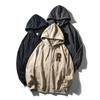 American Retro Pure Cotton Sweatshirt Hooded Zipper Cardigan Jacket Men's Spring and Autumn 2024 New Foreign Trade Men's Jacket