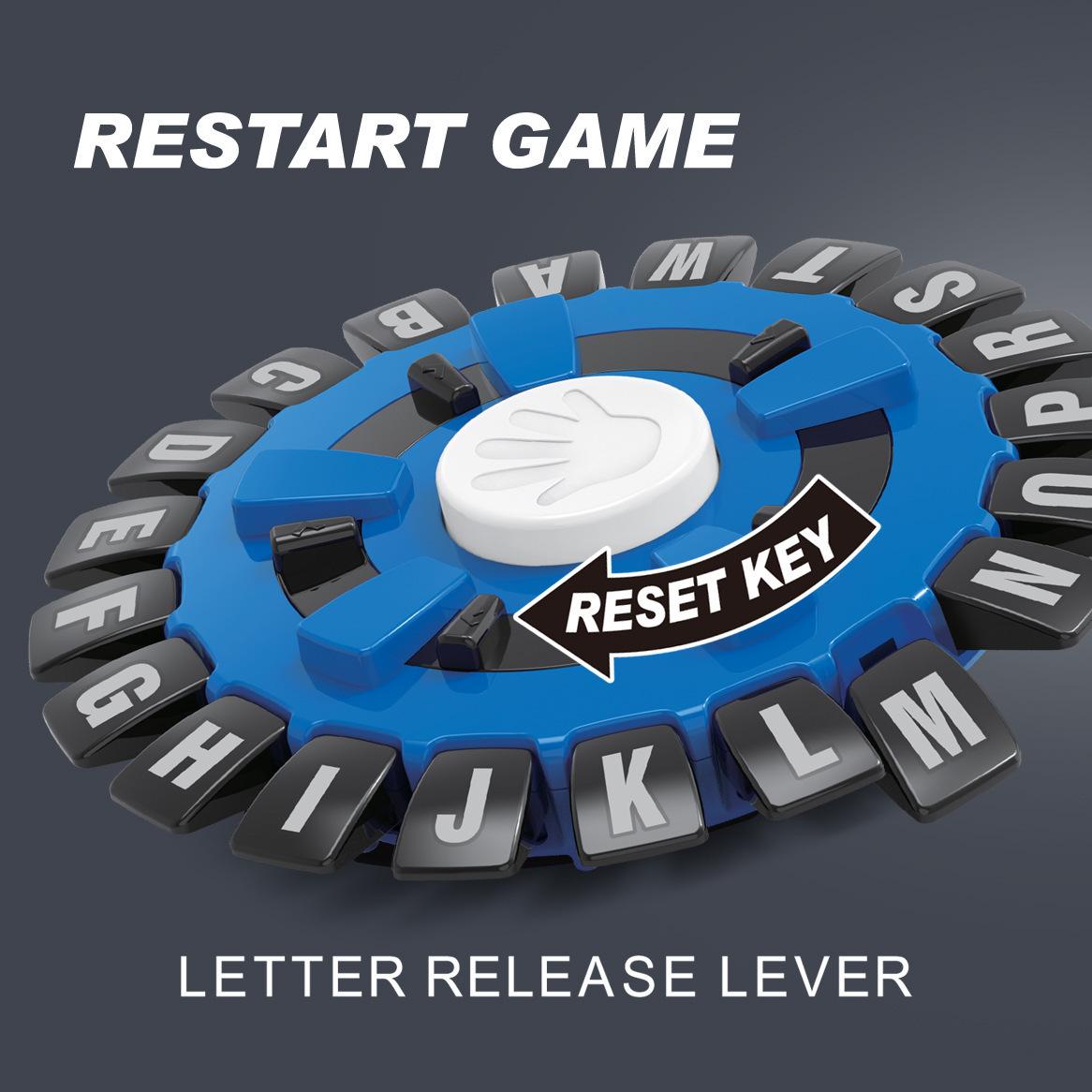 

Crazy Alphabet Chessboard Настольная игра Веселая игра Английские слова Быстрые детские игрушки синий