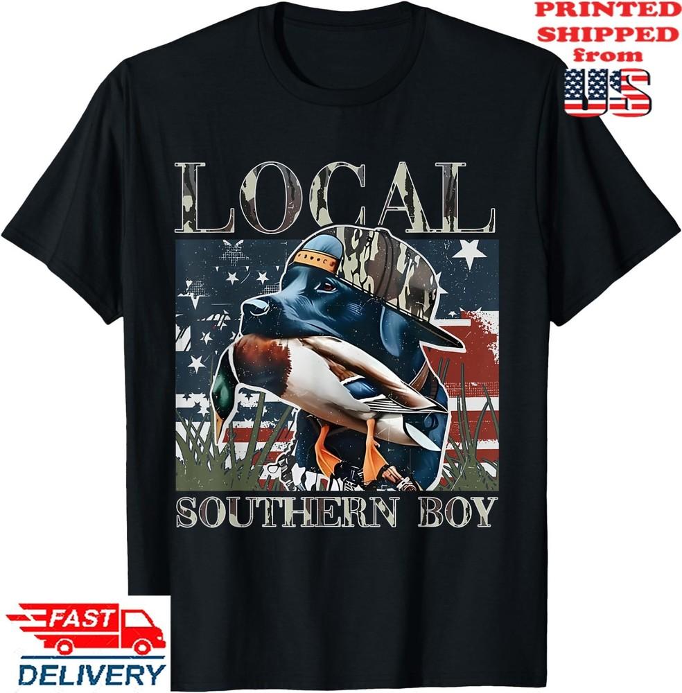 Local Southern Boy Duck Hunting Black Lab Outdoor T-Shirt, Unisex Tee Unisex T-Shirt XXL