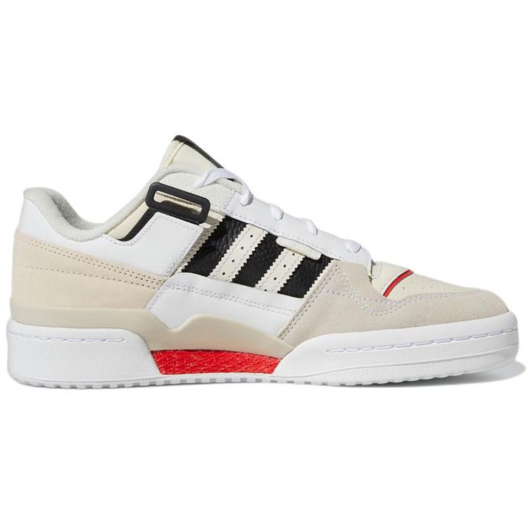 Adidas Forum Exhibit Low White Vivid Red Unisex Sneakers Cloud-White Core-Black GZ0937