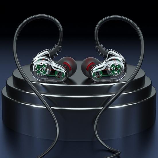 3.5mm Universal Wired Ear Heavy Bass Earphone Hang Music Sport Headset with Mic