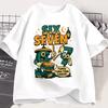 Unisex Women Fashion Gaming Meme T-Shirt Y2k Casual Tees Tops for Boys Girls Funny Six Seven 67 Brainrot Print Short Sleeve T Shirt